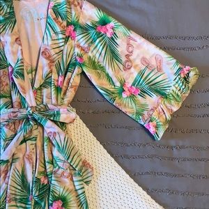 Bathrobe | Tropical Print
